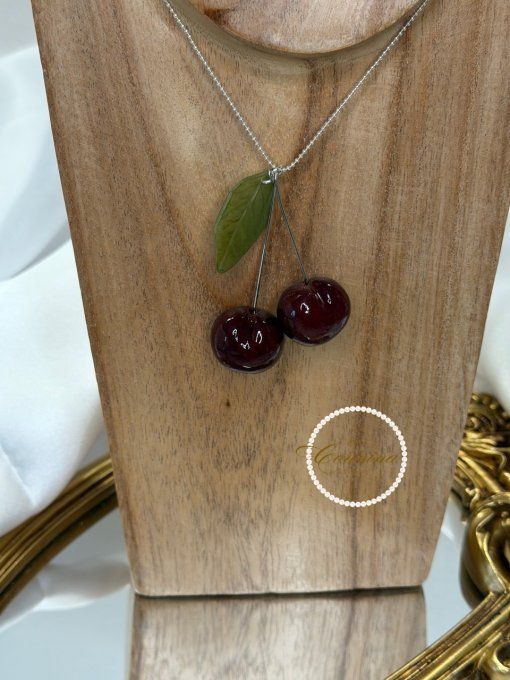 Collier Sautoir Cerise