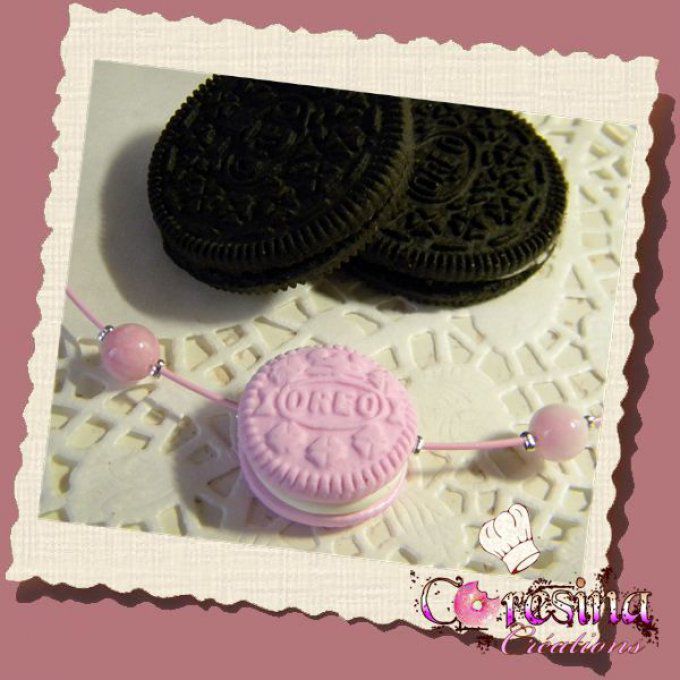 OREO pastel  collier ras de cou