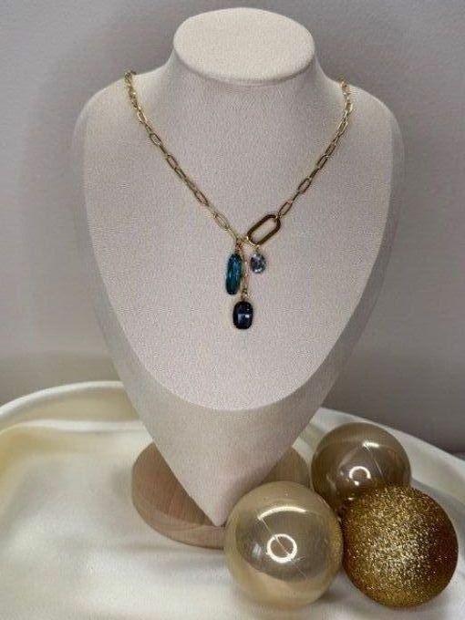 Collier Swarovski Bleu