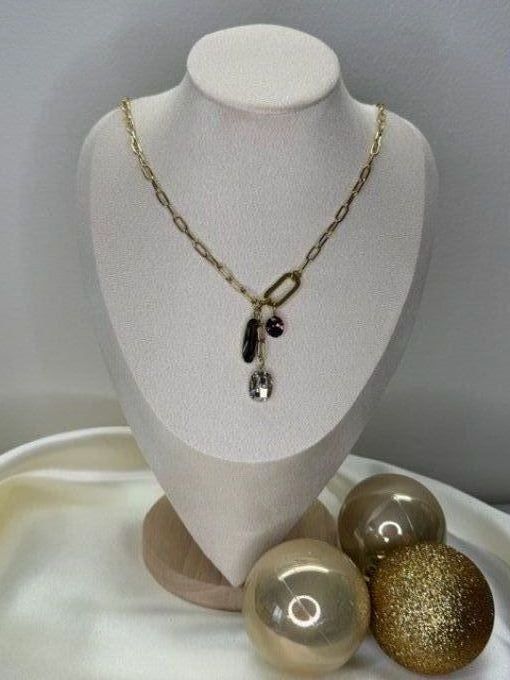 Collier Swarovski silver / violet